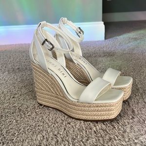 Gianni Bini White Wedges - Worn once